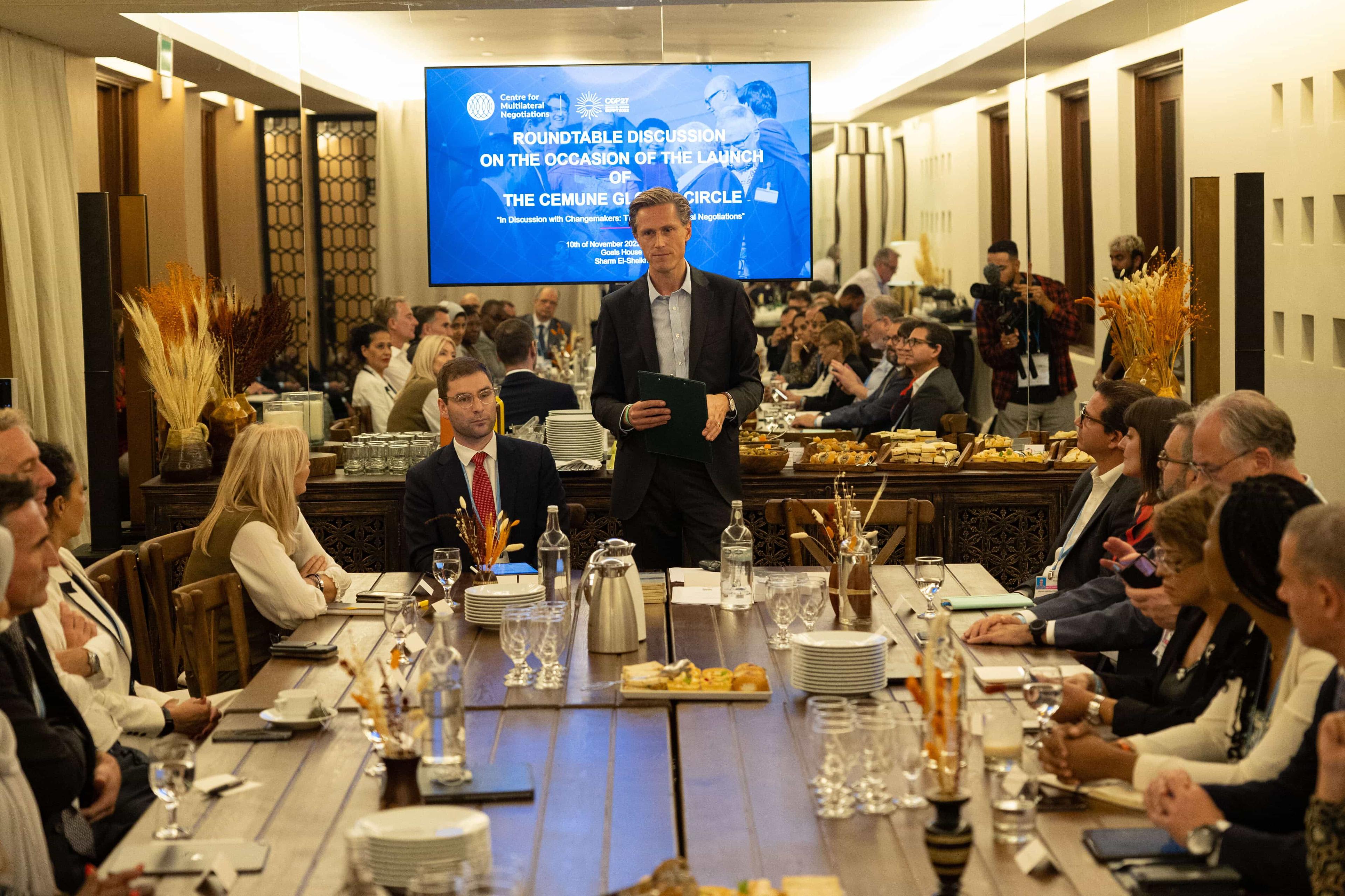 CEMUNE Global Circle Launch event at COP27 Goals House